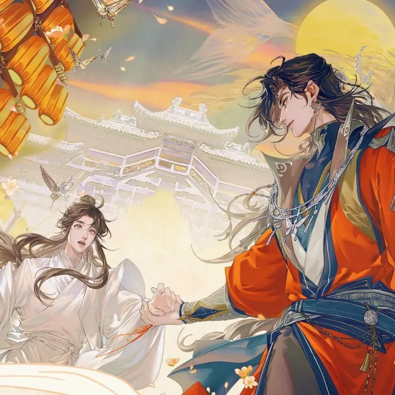 

Anime Mouse Mat Tgcf Tian Guan Ci Fu Official Original Ghost King Hua Cheng Xie Lian Moon Comics Big Mouse Pad Bi Sa Sep