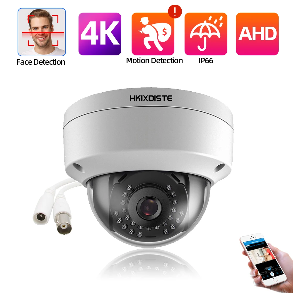 

CCTV 8MP Security Analog Dome Camera Outdoor Waterproof Face Detection AHD DVR Video Surveillance Camera BNC 4K XMEYE H.265 5MP