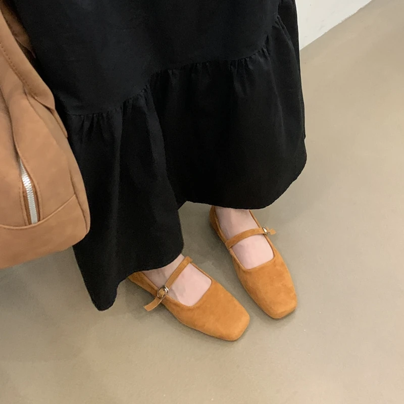 AIYUQI Mary Jane Shoes Women Flat 2025 Spring Shoes Female Genuine Leather Square Head Non-slip Large Size Ballet Shoes Women AIYUQI Mary Jane Shoes Women Flat 2025 Spring Shoes Female Genuine Leather Square Head Non-slip Large Size Ballet Shoes Women