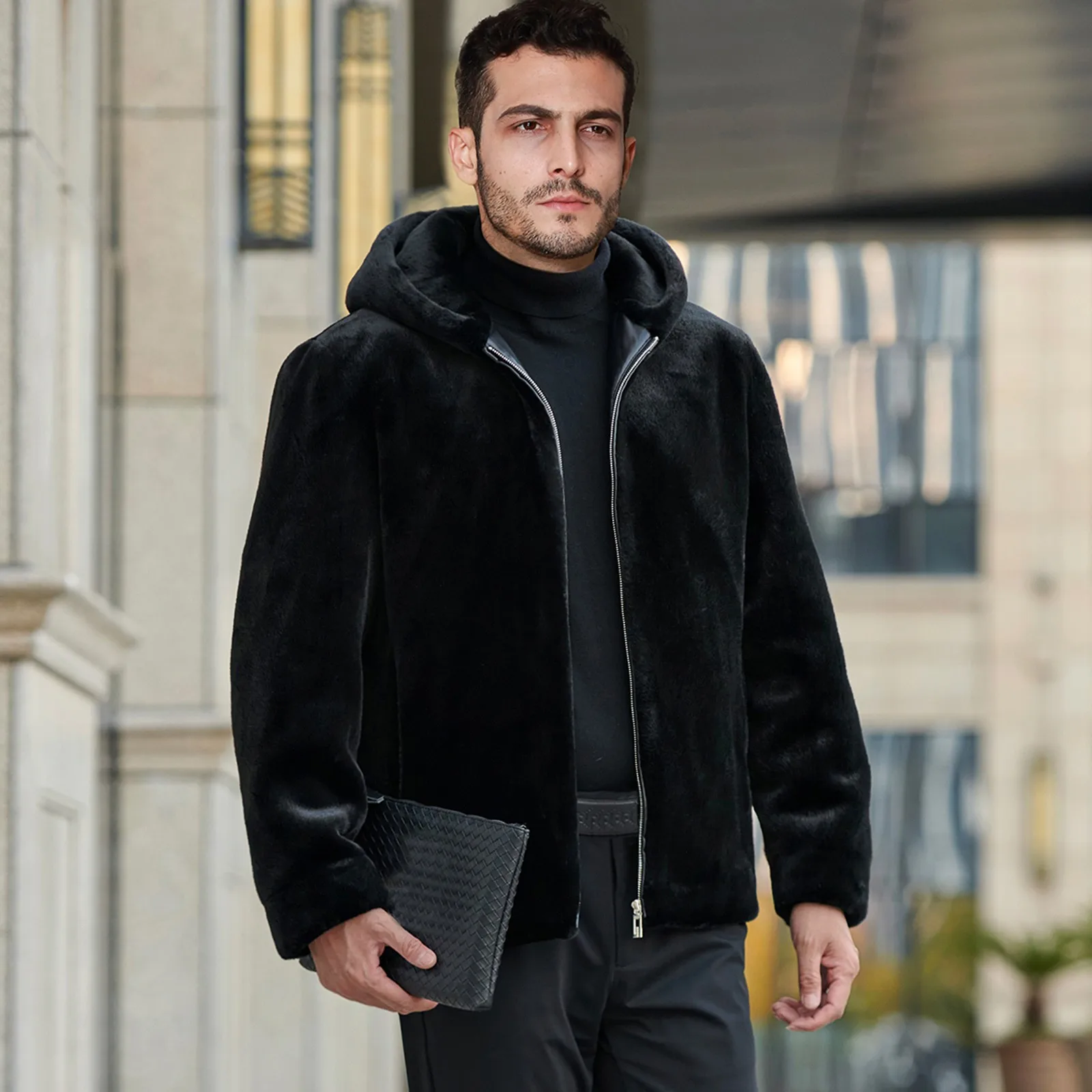 Men‘S Winter Hooded Jacket Coat Zipper Cardigan Long Sleeve Casual Warm Faux Plush Hood Coats Solid Color Thick Clothing For Men
Men‘S Winter Hooded Jacket Coat Zipper Cardigan Long Sleeve Casual Warm Faux Plush Hood Coats Solid Color Thick Clothing For Men