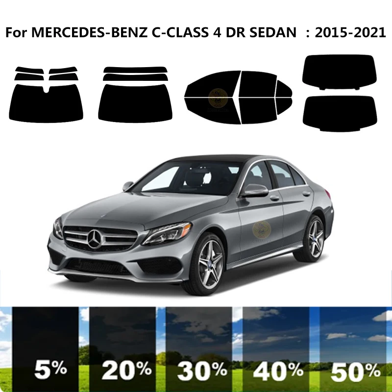 Precut nanoceramics car UV Window Tint Kit Automotive Window Film For MERCEDES-BENZ C-CLASS W205 4 DR SEDAN 2015-2021
Precut nanoceramics car UV Window Tint Kit Automotive Window Film For MERCEDES-BENZ C-CLASS W205 4 DR SEDAN 2015-2021