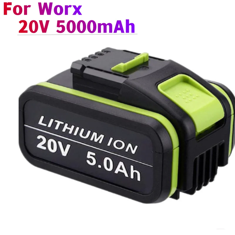 1 to 3 20V lithium-ion battery packs, 5000 Ah/mAh, for Worx WA3551 WA3551.1 WA3553 WA3553.2 WA3641, with charger
1 to 3 20V lithium-ion battery packs, 5000 Ah/mAh, for Worx WA3551 WA3551.1 WA3553 WA3553.2 WA3641, with charger