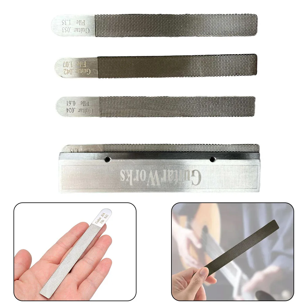 4PCS/Set Guitar Nut Files Fret Crowning Slot Filing Luthier Repair Tool Kit Beam Sanding Leveler Beam And Guitar String Spread
4PCS/Set Guitar Nut Files Fret Crowning Slot Filing Luthier Repair Tool Kit Beam Sanding Leveler Beam And Guitar String Spread