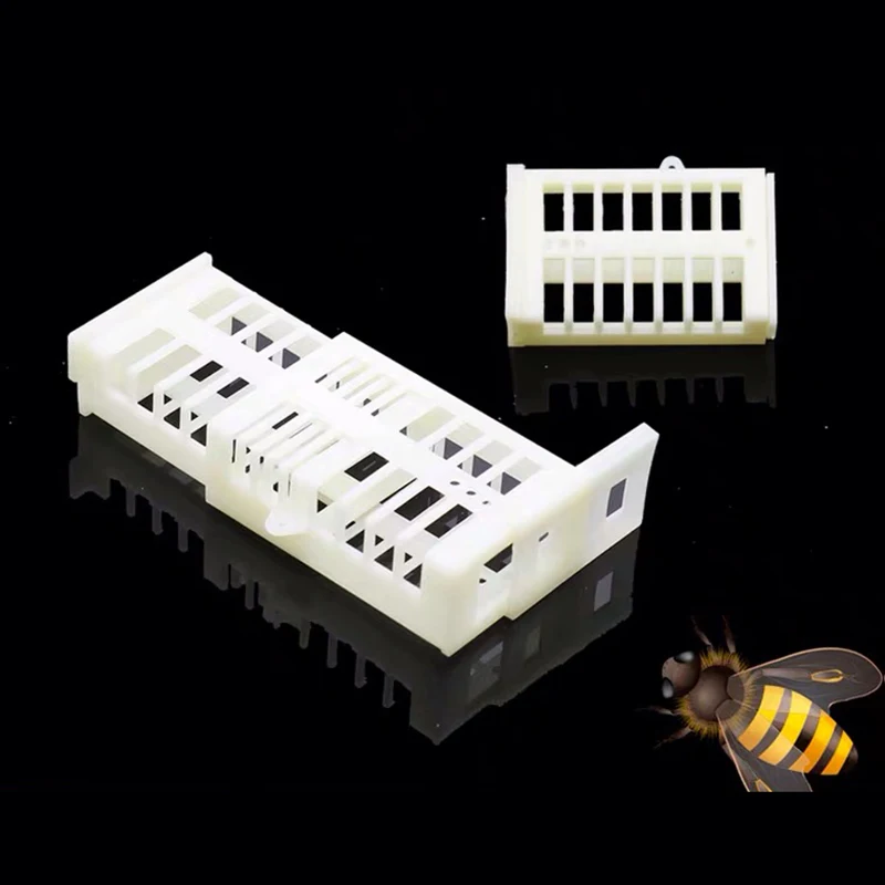 

200Pcs Beekeeping Queen Bee Rearing Cage Extension Bees Tools Anti Escape Cages Cup Plastic Cell Supplies Apiculture Equipment