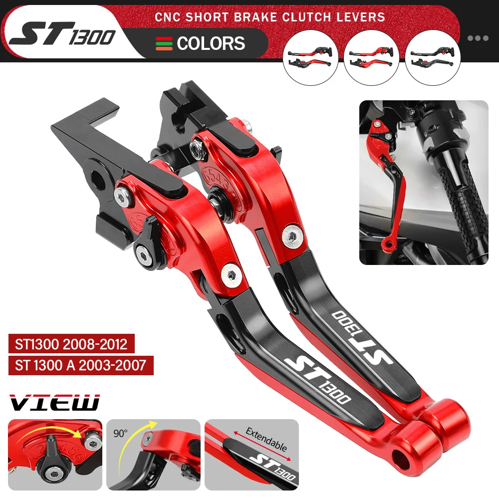 Motorcycle CNC Aluminum Extendable Folding Adjustable Brake Clutch Levers For HONDA ST1300 2008-2012 ST 1300 A 2003-2007
Motorcycle CNC Aluminum Extendable Folding Adjustable Brake Clutch Levers For HONDA ST1300 2008-2012 ST 1300 A 2003-2007