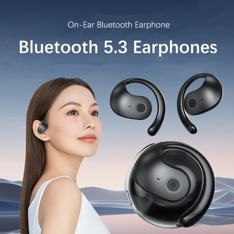 OWS Earphone Wireless Bluetooth 5.3 Ear-mounted Sports Waterproof Open Ear Earbuds with Mic Wireless Earphones with Lanyard
OWS Earphone Wireless Bluetooth 5.3 Ear-mounted Sports Waterproof Open Ear Earbuds with Mic Wireless Earphones with Lanyard