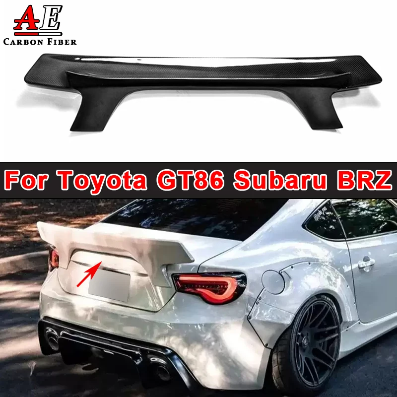 

For Toyota GT86 Subaru Brz 2012-2019 Carbon Fiber Tail Fins Rocket Rabbit Style Spoiler Wing Racing Trunk Wing Splitter Body Kit