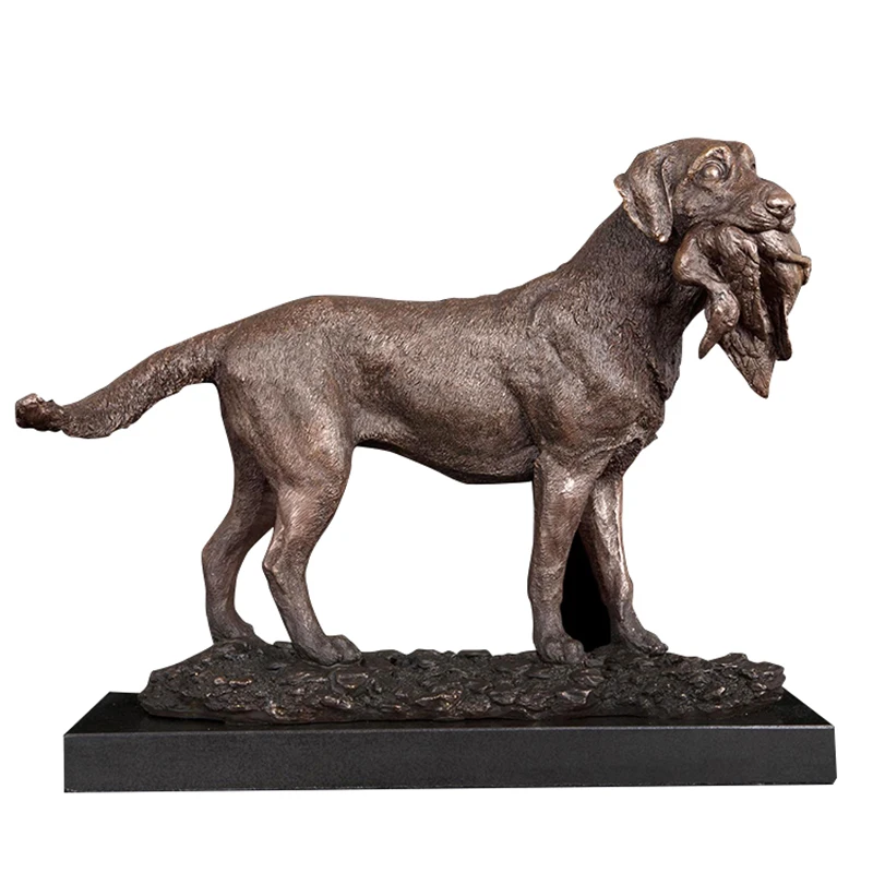 LZ-039 Hunting Dog With Prey Bronze Statue Bronze Metal Art Animal Dog Figurines For Indoor Decoration
LZ-039 Hunting Dog With Prey Bronze Statue Bronze Metal Art Animal Dog Figurines For Indoor Decoration