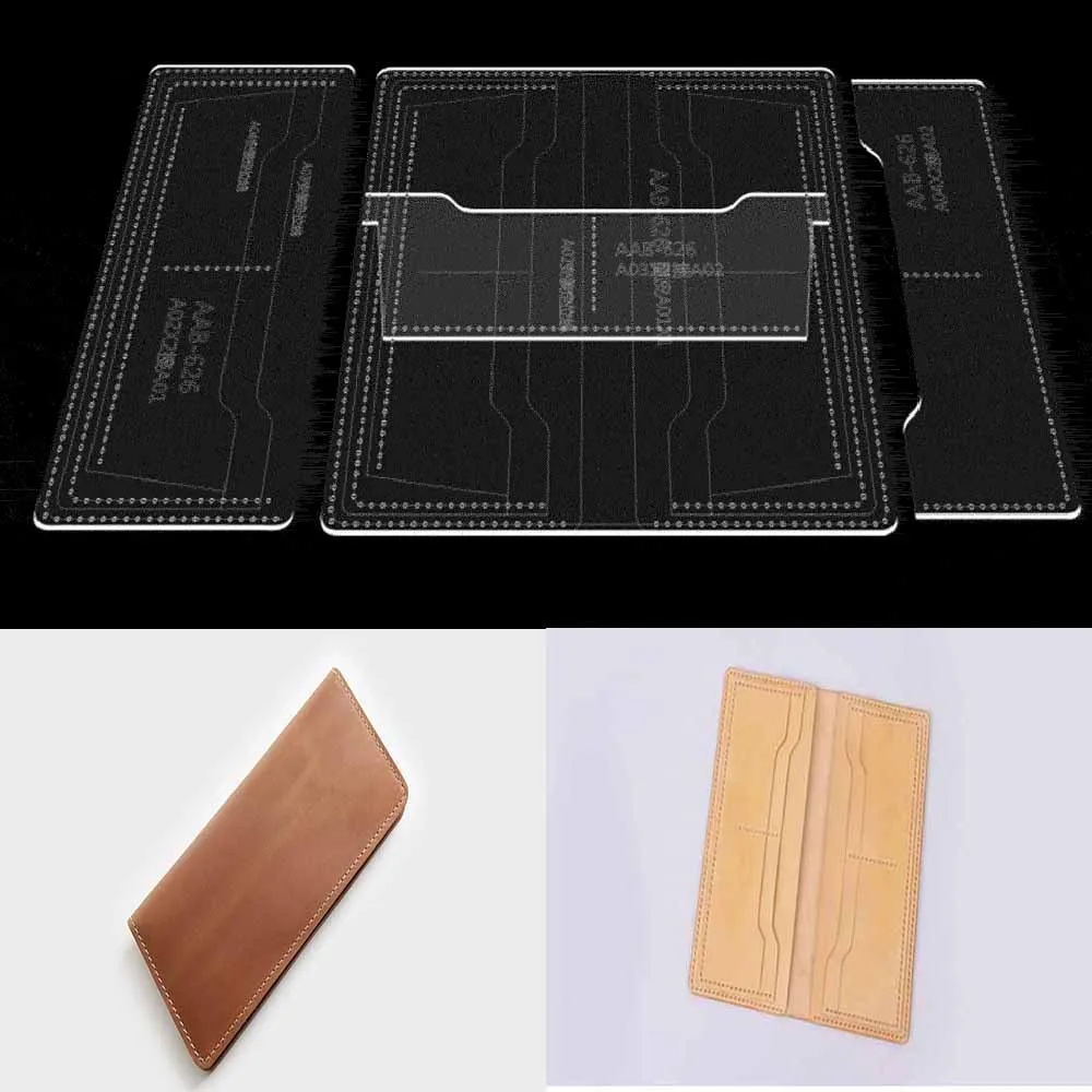 Leather Bag Pattern Making with Kraft Paper and Acrylic Templates for Long wallet silver clip
Leather Bag Pattern Making with Kraft Paper and Acrylic Templates for Long wallet silver clip