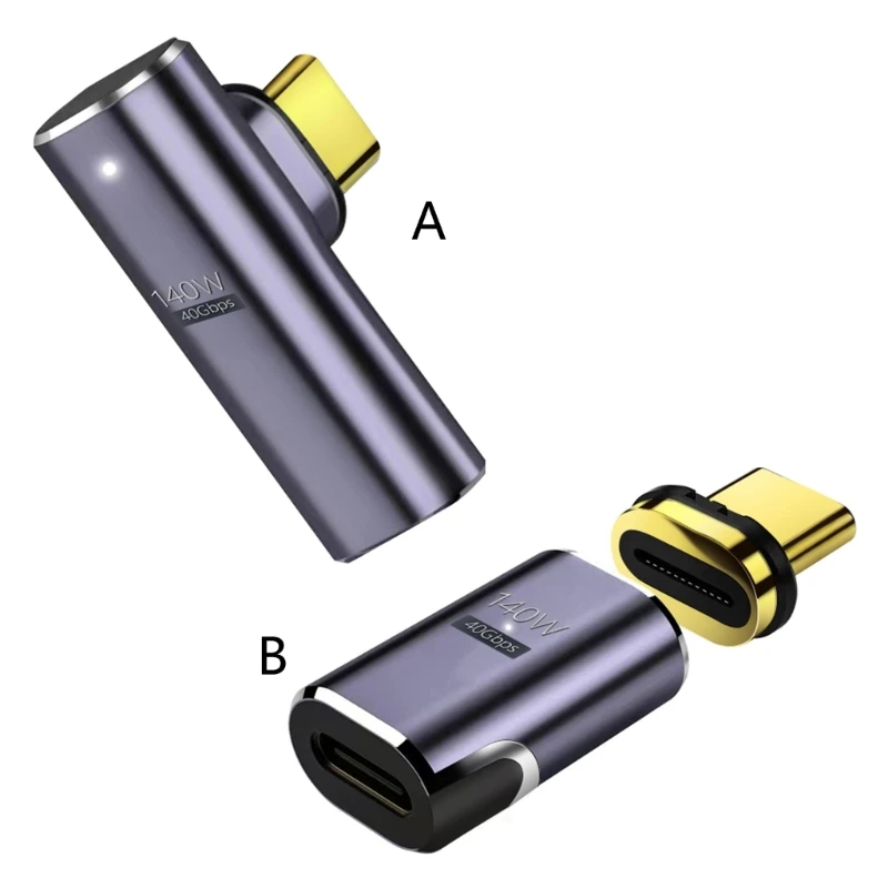 Магнитный адаптер USB C, 24-контактный разъем Type-C 140 Вт, быстрая зарядка, видеовыход 8K X6HA
Магнитный адаптер USB C, 24-контактный разъем Type-C 140 Вт, быстрая зарядка, видеовыход 8K X6HA