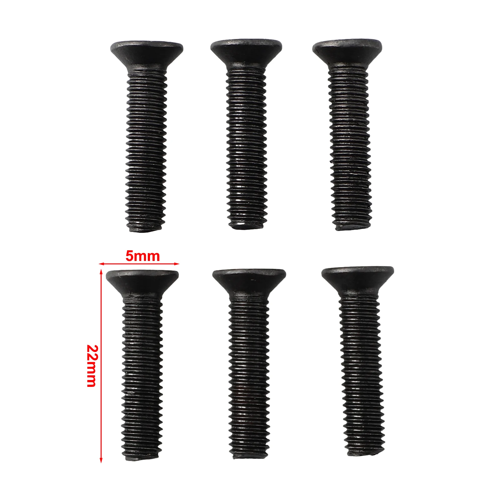 

6pcs Fixing Screw M5/M6 22mm Left Hand Thread For UNF Drill Chuck Shank Adapter Metal Screws Power Tool Accessories