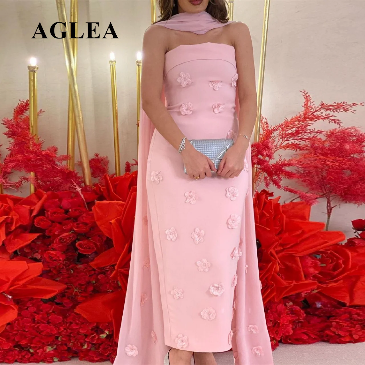 AGLEA 2023 Fashion Strapless Sheath Pageant Dresses Flower Taffeta Formal Evening Gowns mezuniyet elbiseleri فستان حفلات الزفاف
AGLEA 2023 Fashion Strapless Sheath Pageant Dresses Flower Taffeta Formal Evening Gowns mezuniyet elbiseleri فستان حفلات الزفاف