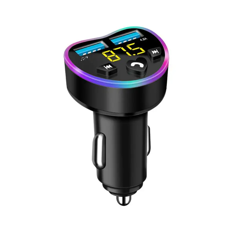 

smart car charger Auto Dual USB Fast Charger Port with Switch Button For Audio Music Players Hands-Free Automobile Accessories