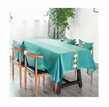 Cotton Linen Tablecloths, Waterproof Table Covers Geometric Classic Style Green Dining Table Coffee Table Deco
Cotton Linen Tablecloths, Waterproof Table Covers Geometric Classic Style Green Dining Table Coffee Table Deco