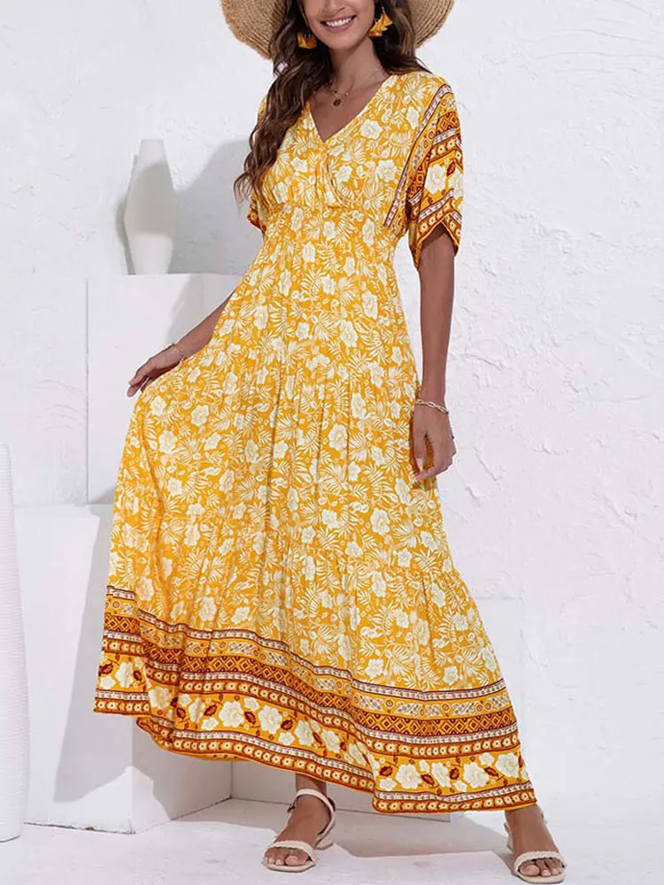Summer Dresser 2023 Maxi Boho Dress Women Elegant Long Floral Dress Ladies Flower Print Bohemian Party Dress for Women
Summer Dresser 2023 Maxi Boho Dress Women Elegant Long Floral Dress Ladies Flower Print Bohemian Party Dress for Women
