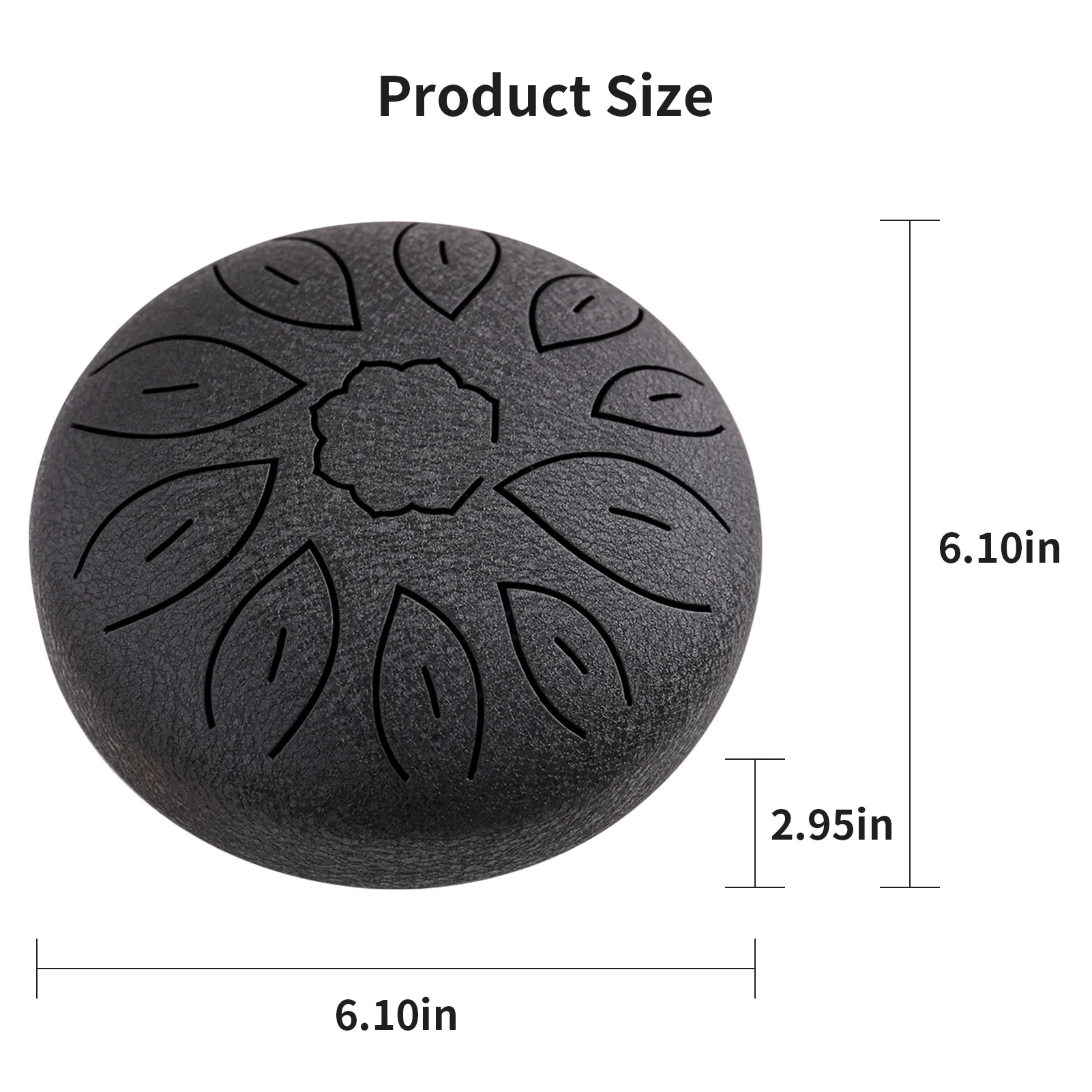 6-Inch Steel Tongue Drum 11 Notes Handpan Drum C Key Drum Mallet Finger Picks Percussion Musical Instruments for Meditation Yoga
6-Inch Steel Tongue Drum 11 Notes Handpan Drum C Key Drum Mallet Finger Picks Percussion Musical Instruments for Meditation Yoga