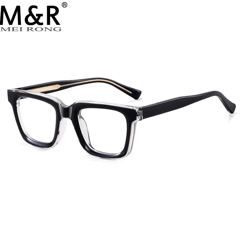 

2024 Fashion Women's Square Sunglasse Paired TR90 Anti Blue Light Material Eyeglass Frame Trendy Gradient Anti Radiation Glasses