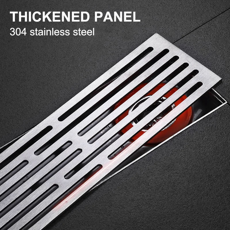 304 Stainless Steel Floor Drain 20-80cm Anti-odor Stainless Steel Shower Drain Bathroom Floor Drains
304 Stainless Steel Floor Drain 20-80cm Anti-odor Stainless Steel Shower Drain Bathroom Floor Drains