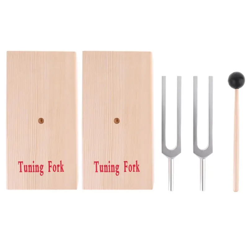 Pair 440 Hz Tuning Fork With Wooden Resonant Box And Beater for Music Learning Aluminum Alloy Part of Solfeggio Tuning
Pair 440 Hz Tuning Fork With Wooden Resonant Box And Beater for Music Learning Aluminum Alloy Part of Solfeggio Tuning