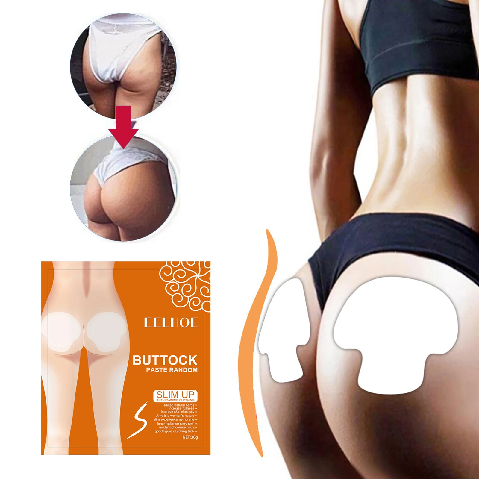 Butt Lift Shaping Patch Moisturizing Buttock Anti Cellulite Tightening Buttocks Firming Skin Shaping Slimming Care Stickers 2pcs
Butt Lift Shaping Patch Moisturizing Buttock Anti Cellulite Tightening Buttocks Firming Skin Shaping Slimming Care Stickers 2pcs