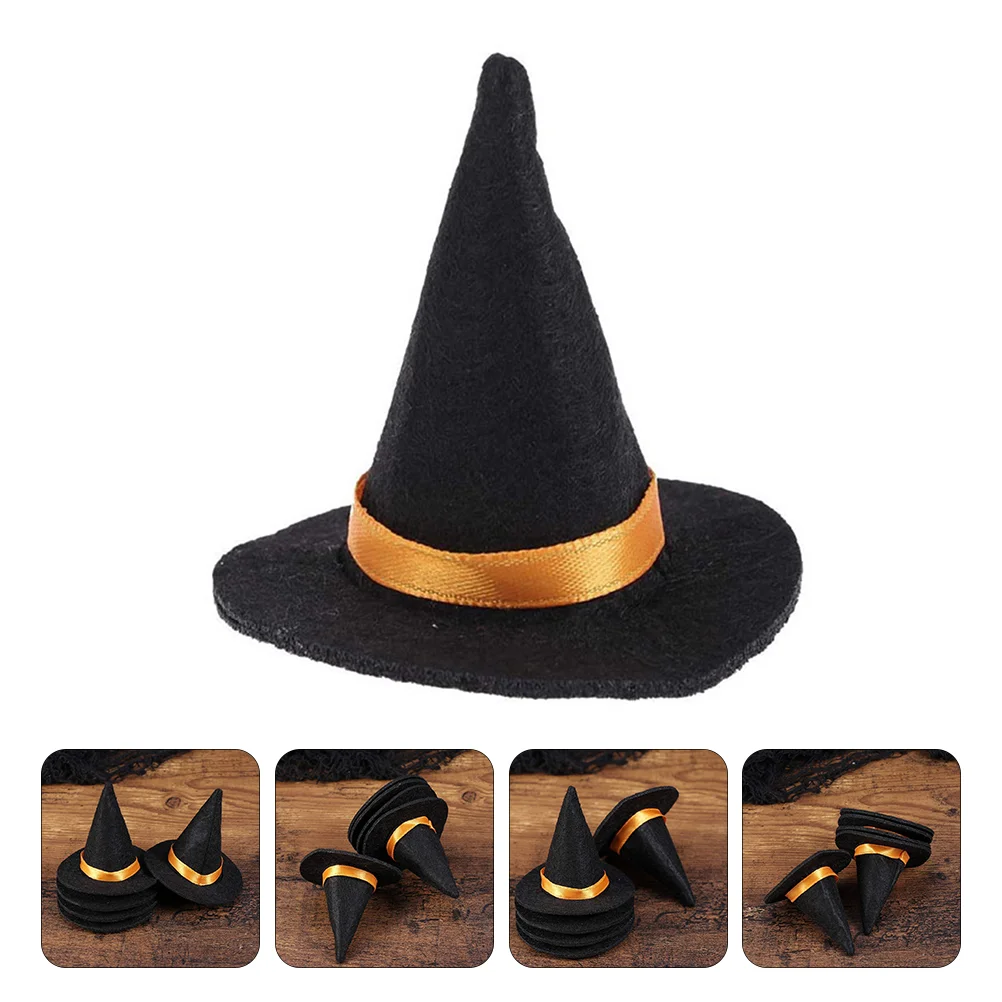 Witch Hat Wine Bottle Party Table Decoration Hat Mini Witch Hats Handmade Felt Wine Bottle Cover For Halloween Party Props 
Witch Hat Wine Bottle Party Table Decoration Hat Mini Witch Hats Handmade Felt Wine Bottle Cover For Halloween Party Props