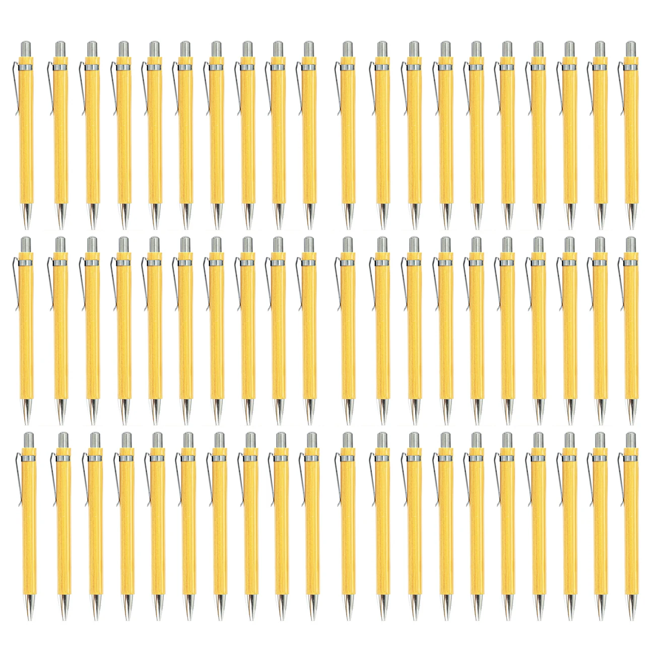 

60 шт./партия, деревянные бамбуковые шариковые ручки с наконечником 1,0 мм