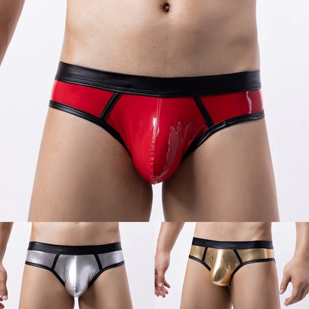 Hot Mens Silky Faux Leather Wet-Look Soft Briefs Convex Pouch Underpants New Male Breathable Beach Pouch Lightweight Underwear
Hot Mens Silky Faux Leather Wet-Look Soft Briefs Convex Pouch Underpants New Male Breathable Beach Pouch Lightweight Underwear