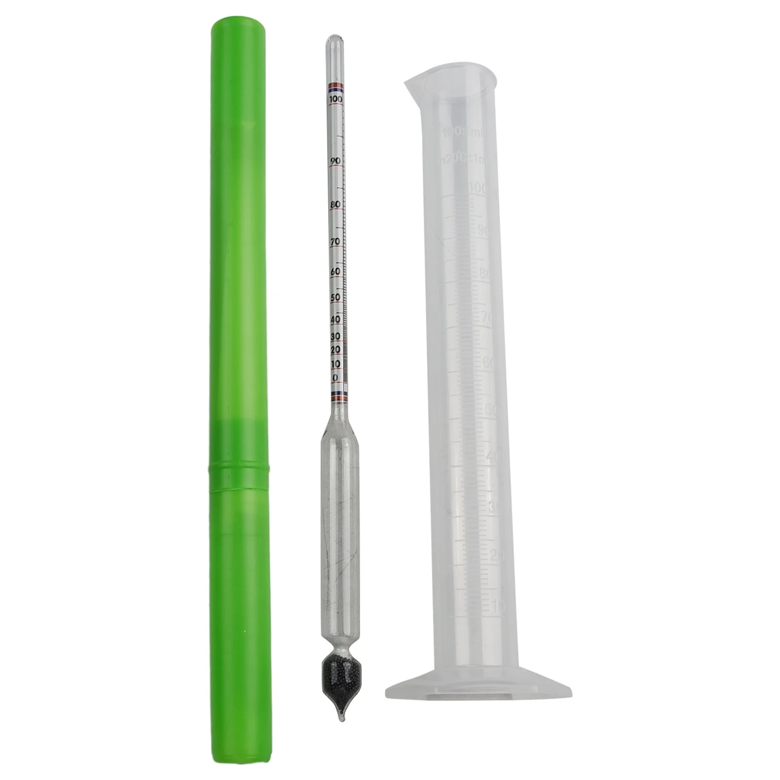 Distilling Tool Alcohol Meter 0-100% Meter 100ml Alcohol Hydrometer Distilling Glass+plastic With Measuring Cup
Distilling Tool Alcohol Meter 0-100% Meter 100ml Alcohol Hydrometer Distilling Glass+plastic With Measuring Cup