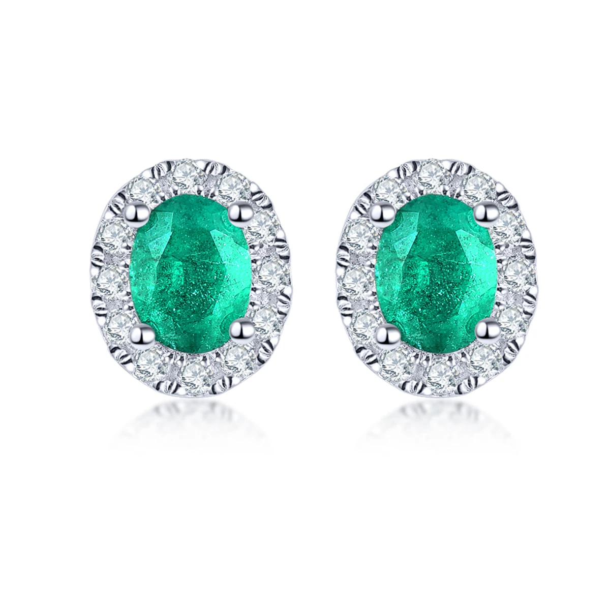 Genuine Emerald Sterling Silver Stud Earring 0.4 Carats Natural Gemstone Women Fine Jewelry
Genuine Emerald Sterling Silver Stud Earring 0.4 Carats Natural Gemstone Women Fine Jewelry