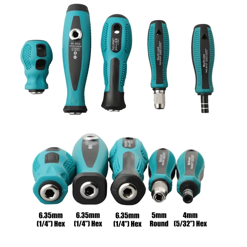1/4'' 4mm Hex 5mm Round Screwdriver Handle Magnetic Screw Driver Bits Holder Adapter For Screwdriver Bit Socket Wrench Tool
1/4'' 4mm Hex 5mm Round Screwdriver Handle Magnetic Screw Driver Bits Holder Adapter For Screwdriver Bit Socket Wrench Tool