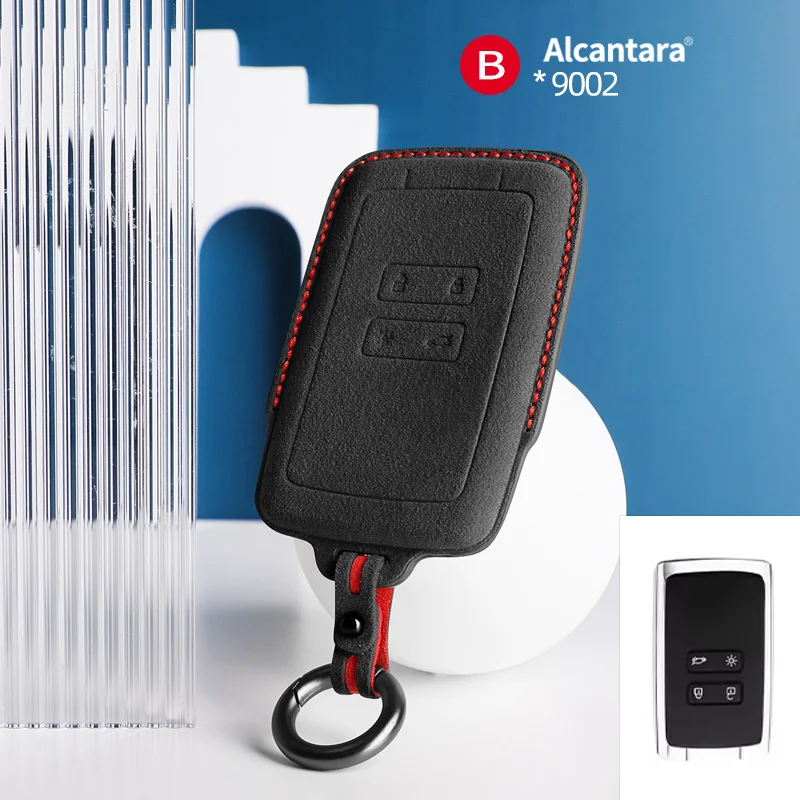 Alcantara Car Key Case For 2016-2023 Renault Koleos Kadjar Megane Talisman Captur Espace Clio Dacia Duster 4Button Keychain
Alcantara Car Key Case For 2016-2023 Renault Koleos Kadjar Megane Talisman Captur Espace Clio Dacia Duster 4Button Keychain