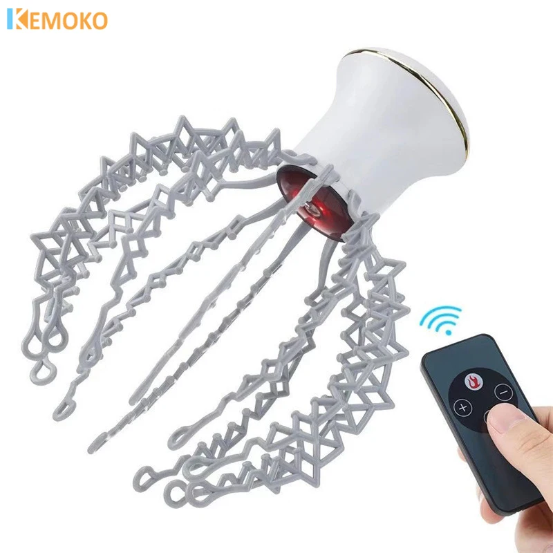 

Electric Octopus Claw Scalp Massager Hands Free Therapeutic Head Scratcher Relief Hair Stimulation Rechargable Stress Relief New