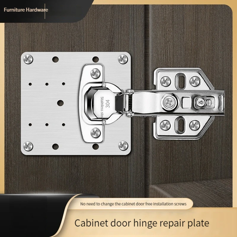 Stainless steel hinge fixing panel cabinet door Hinge Repair Panel installer cabinet closet side panel damage repair hardware
Stainless steel hinge fixing panel cabinet door Hinge Repair Panel installer cabinet closet side panel damage repair hardware