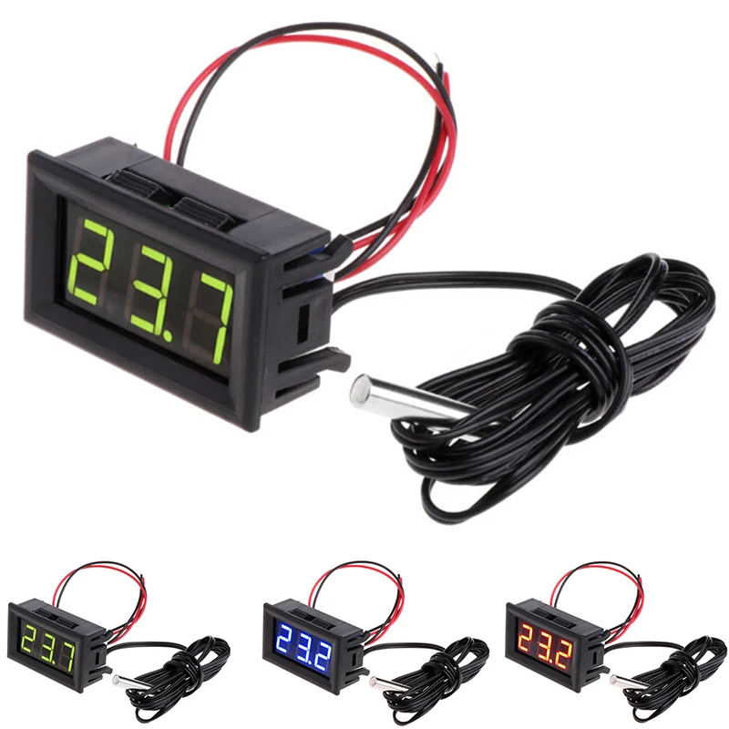 1pc Digital Thermometer With Probe Outdoor Car Temperature Panel Meter Gauge Digital LED -50~110°C Thermometer DC 5-12V
1pc Digital Thermometer With Probe Outdoor Car Temperature Panel Meter Gauge Digital LED -50~110°C Thermometer DC 5-12V