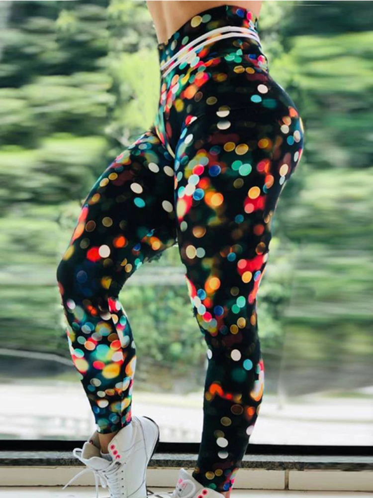 Colorful Dot Printed Yoga Pants Gym Leggings Sport Women Fitness High Waisted Female Leggin Spandex Running Training Tights
Colorful Dot Printed Yoga Pants Gym Leggings Sport Women Fitness High Waisted Female Leggin Spandex Running Training Tights