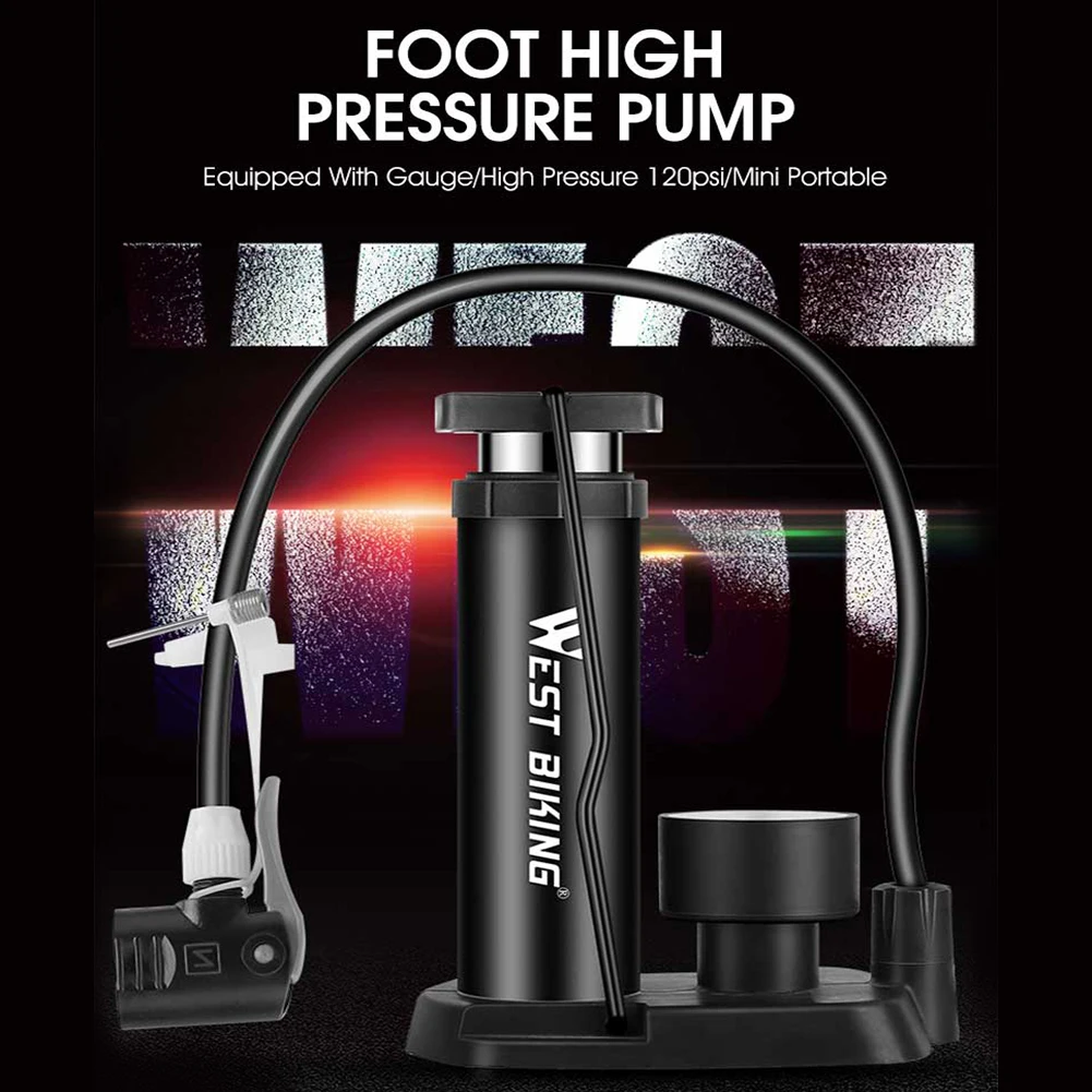 Portable Bike Pump Aluminum Alloy Cycling Foot Air Pump Tire Inflator MTB Road Bicycle Motorcycle High Pressure Pump
Portable Bike Pump Aluminum Alloy Cycling Foot Air Pump Tire Inflator MTB Road Bicycle Motorcycle High Pressure Pump