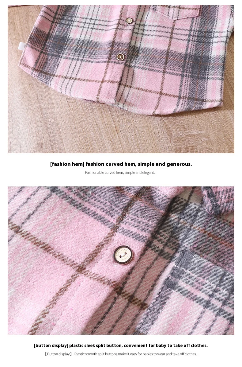 قميص منقوش بأكمام طويلة للأولاد والبنات ، سترة أطفال بألوان عازلة ، بلوزة جديدة بطية صدر ، جاكيت ، قسم ، ريترو قميص منقوش بأكمام طويلة للأولاد والبنات ، سترة أطفال بألوان عازلة ، بلوزة جديدة بطية صدر ، جاكيت ، قسم ، ريترو