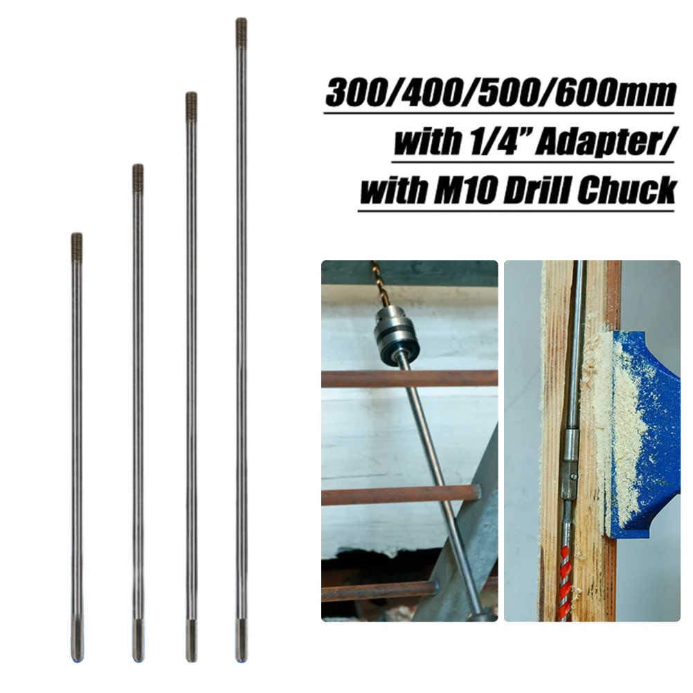 2PCS Drill Bit Extension Bar M10Chuck Deep Hole Drilling Extension 300mm-600ET Drill Extension Connect Rod Holder Bit Rod
2PCS Drill Bit Extension Bar M10Chuck Deep Hole Drilling Extension 300mm-600ET Drill Extension Connect Rod Holder Bit Rod