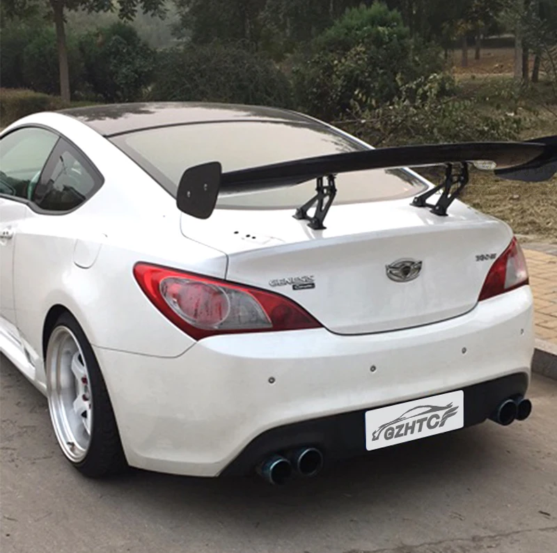 

Car Styling Carbon Fiber Material Rear Roof Spoiler Tail Trunk Wing Boot Lip Molding for Hyundai Tiburon Genesis Coupe