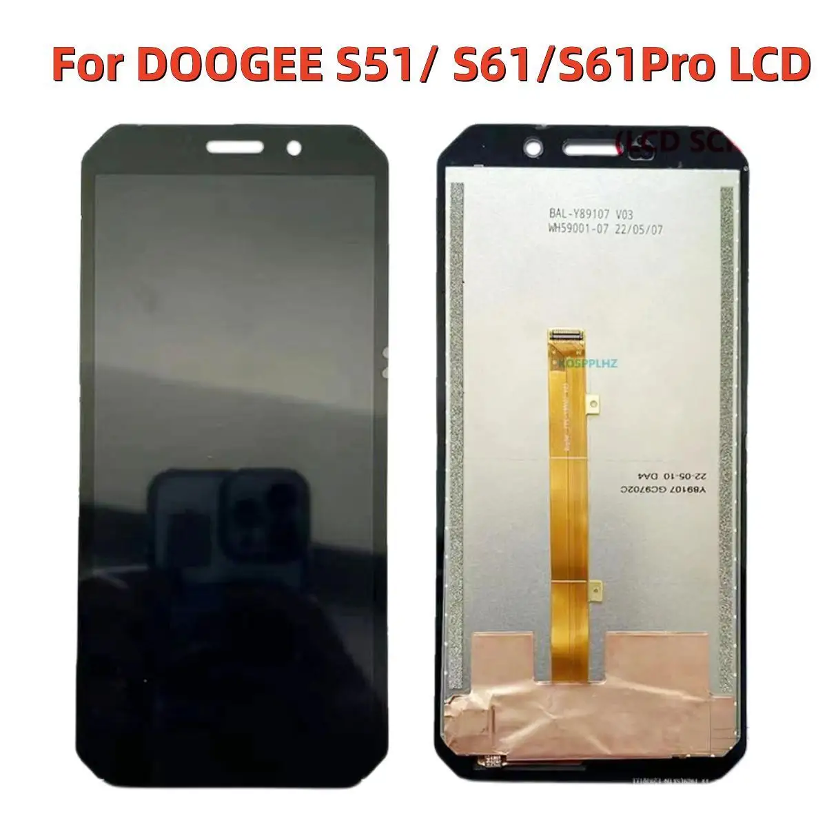 

Original For DOOGEE S51 S61 LCD Display Screen + Touch Panel Digitizer Replacement For DOOGEE S61 Pro LCD Display