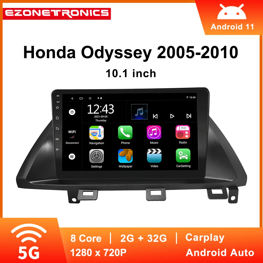 Android 11 автомобильный стереопроигрыватель 2005 дюйма для Honda Odyssey 2010-емкостный сенсорный экран GPS навигация Bluetooth USB-проигрыватель Flash
Android 11 автомобильный стереопроигрыватель 2005 дюйма для Honda Odyssey 2010-емкостный сенсорный экран GPS навигация Bluetooth USB-проигрыватель Flash