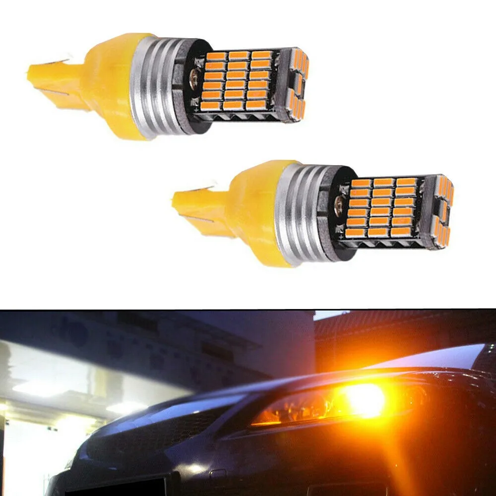 WY21W LED Bulbs 2pcs 45SMD 60mm Amber Canbus 7440 Car DC9V~18V T20 Led Tail Light Turn Signal Light High Quality.
WY21W LED Bulbs 2pcs 45SMD 60mm Amber Canbus 7440 Car DC9V~18V T20 Led Tail Light Turn Signal Light High Quality.