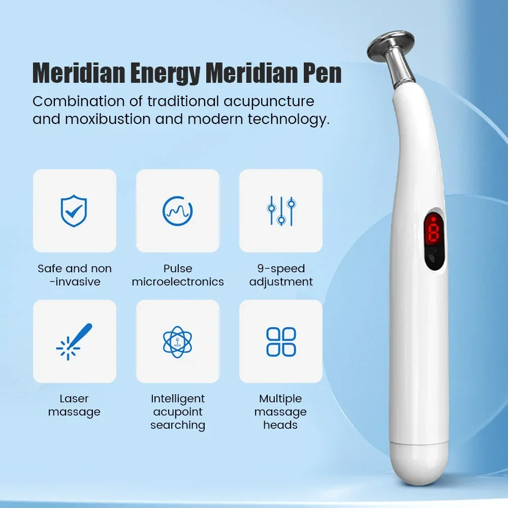 5 Head Electric Laser Acupuncture Pen Electronic Meridian Energy Massage Pen Body Massager Therapy Muscle Stimulator Health Care
5 Head Electric Laser Acupuncture Pen Electronic Meridian Energy Massage Pen Body Massager Therapy Muscle Stimulator Health Care