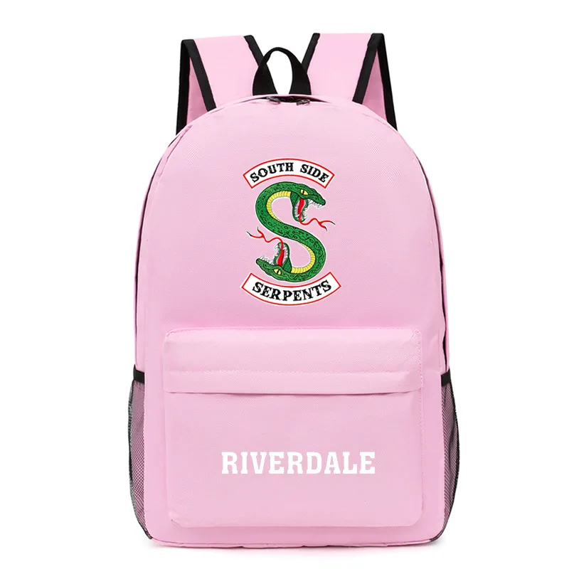 Модные Молодежные классические школьные ранцы Riverdale, рюкзаки для ноутбука, водонепроницаемые забавные дорожные сумки из ткани Оксфорд с принтом для мальчиков и девочек
Модные Молодежные классические школьные ранцы Riverdale, рюкзаки для ноутбука, водонепроницаемые забавные дорожные сумки из ткани Оксфорд с принтом для мальчиков и девочек