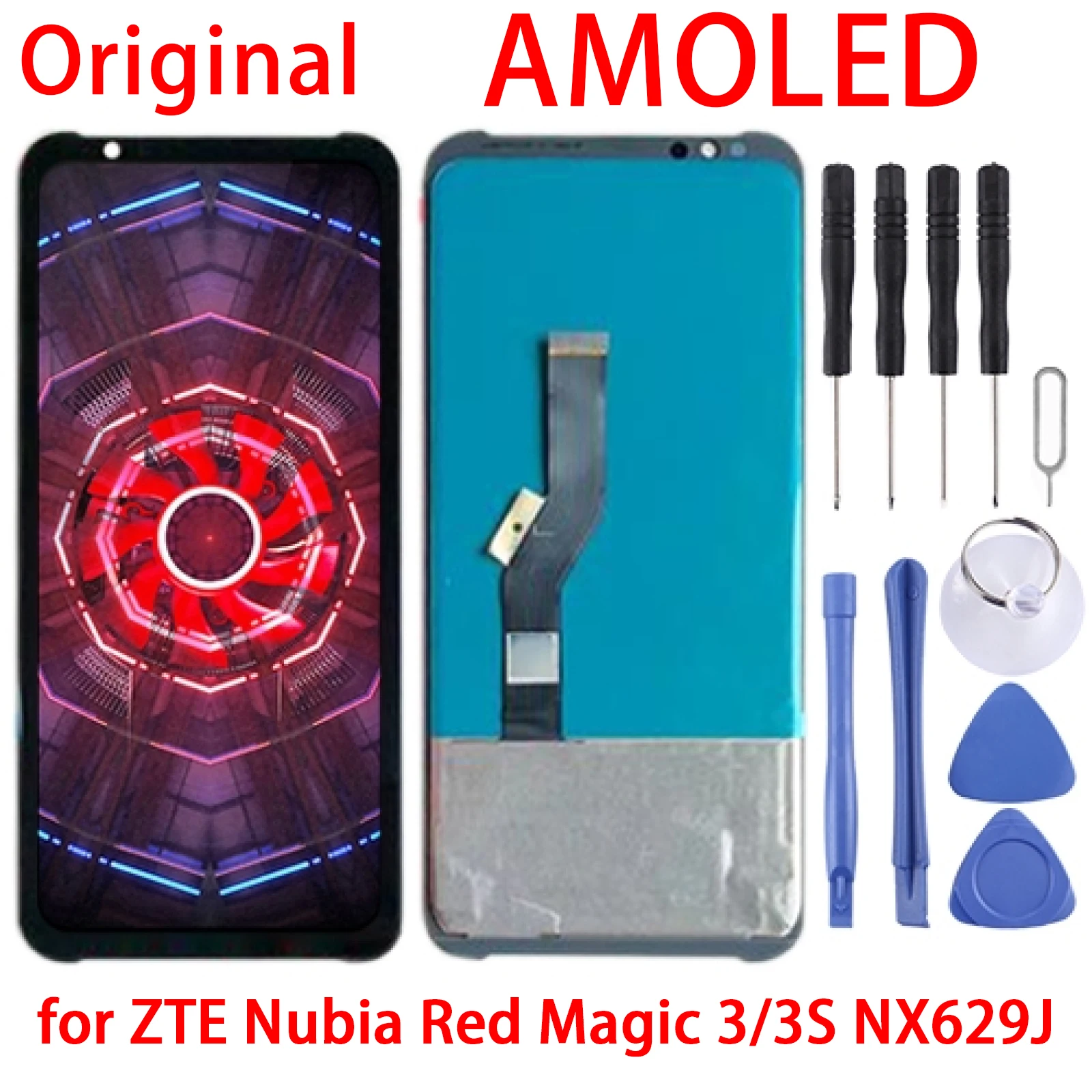 Original AMOLED LCD Screen for ZTE Nubia Red Magic 3 / 3S NX629J with Digitizer Full Assembly (Black)
Original AMOLED LCD Screen for ZTE Nubia Red Magic 3 / 3S NX629J with Digitizer Full Assembly (Black)