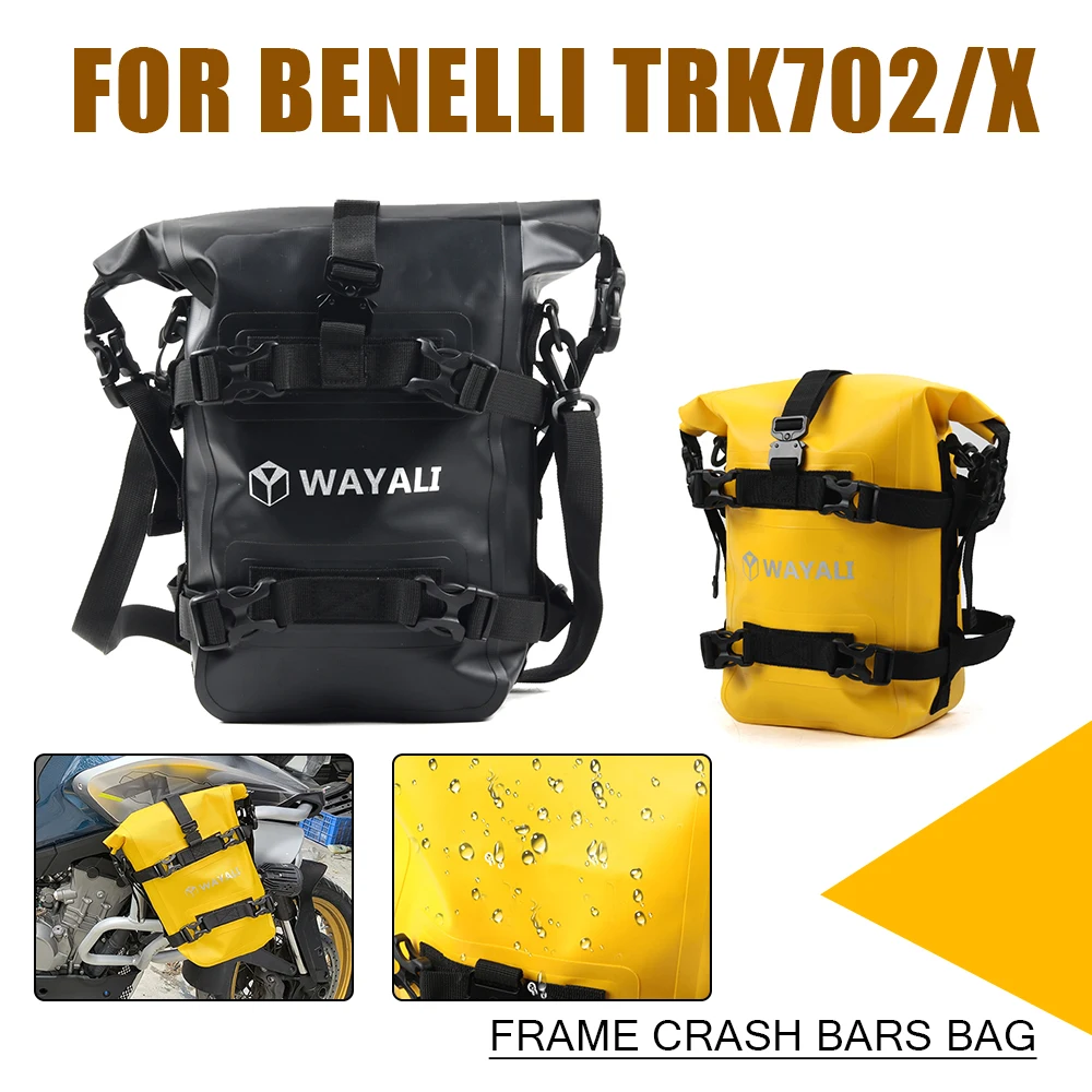 

Motorcycle Bumper Frame Crash Bars Bag Bag Repair Tool Placement Bag Tail Luggage FOR Benelli TRK702X TRK702 TRK 702X 702 X 2024