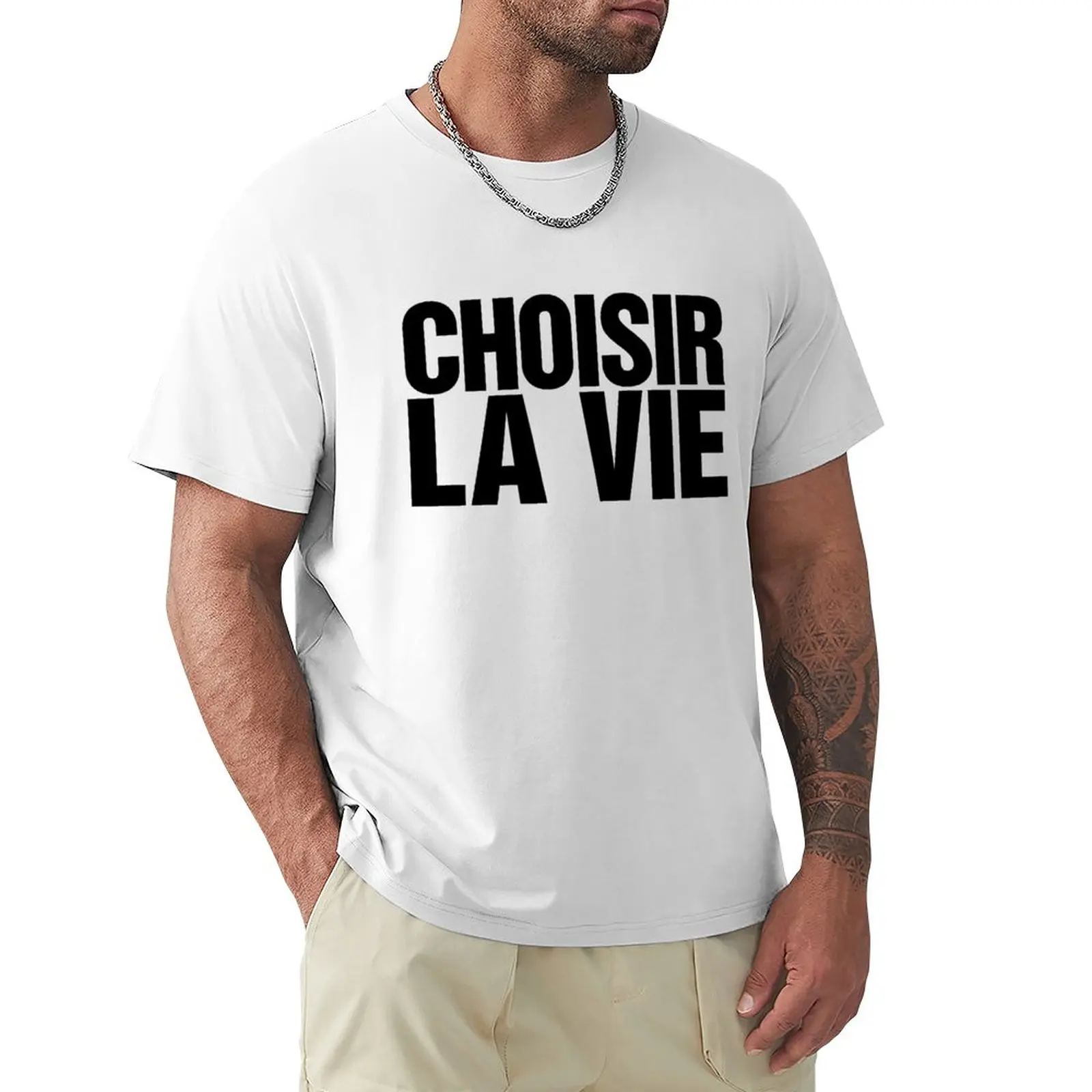 

Choisir La Vie Slogan T-Shirt tops summer top custom t shirts design your own mens white t shirts