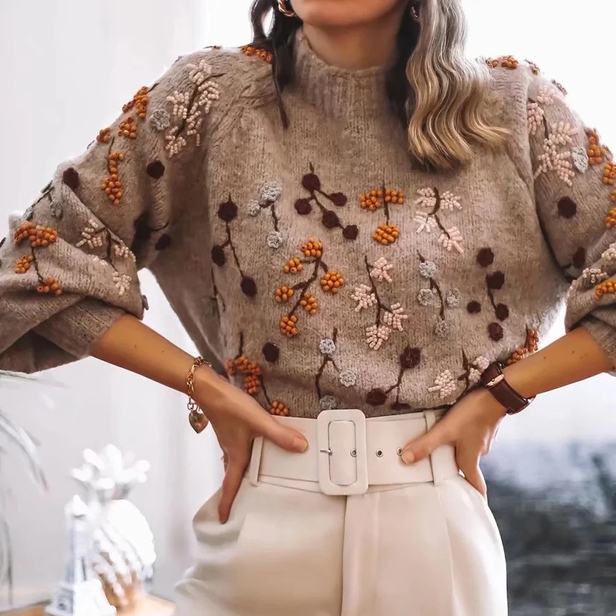 Винтажный шикарный вязаный свитер GypsyLady, пуловер с бисером, женские свитера на осень и весну, пикантные толстые теплые женские джемперы с круглым вырезом
Винтажный шикарный вязаный свитер GypsyLady, пуловер с бисером, женские свитера на осень и весну, пикантные толстые теплые женские джемперы с круглым вырезом