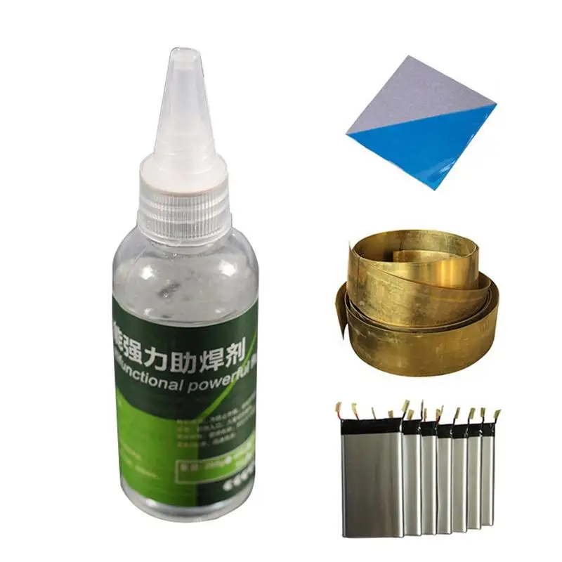 

60ml Liquid Zinc Aluminum Welding Flux Safe Welding Soldering Tool Quick Welding Oil For Lead-free Copper Bonding Circuit Boards