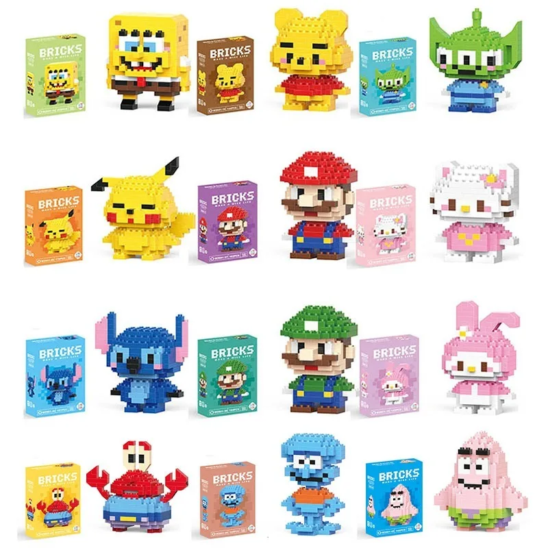 Wholesale gifts for children, MINISO Disney Sanrio building block toy Katie cat, Stitch small particle construction model toy
Wholesale gifts for children, MINISO Disney Sanrio building block toy Katie cat, Stitch small particle construction model toy